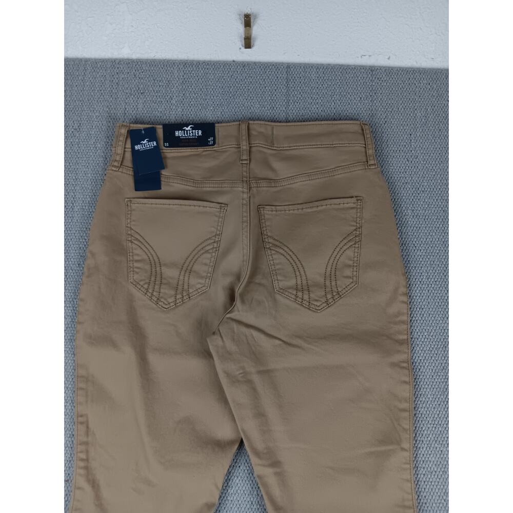 Hollister California High Rise Super Skinny Jens Womens 5S 27X27 Tan Stretch - Picture 8 of 13